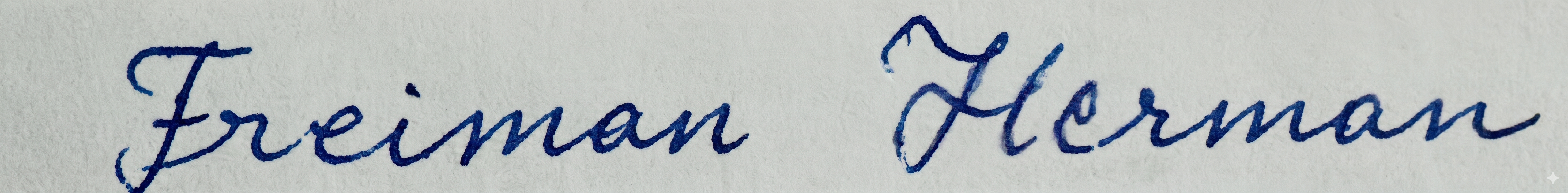 Herman Freiman's signature (enhanced)